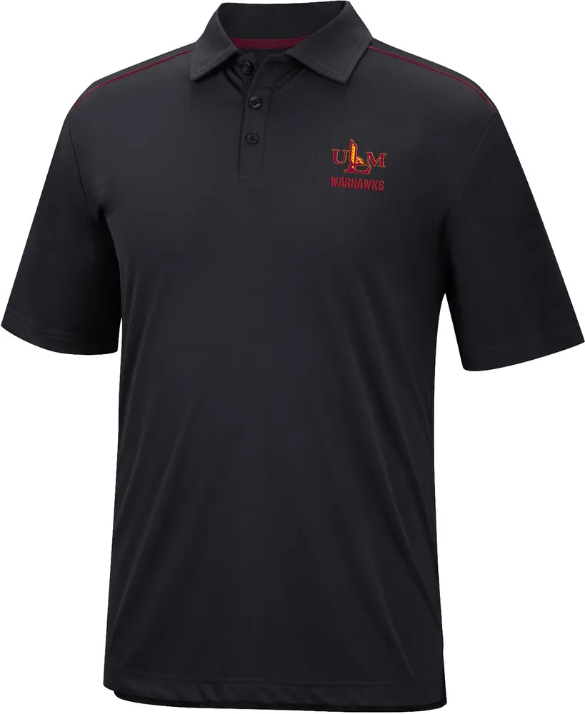 Colosseum Men's Louisiana-Monroe Warhawks Black Polo