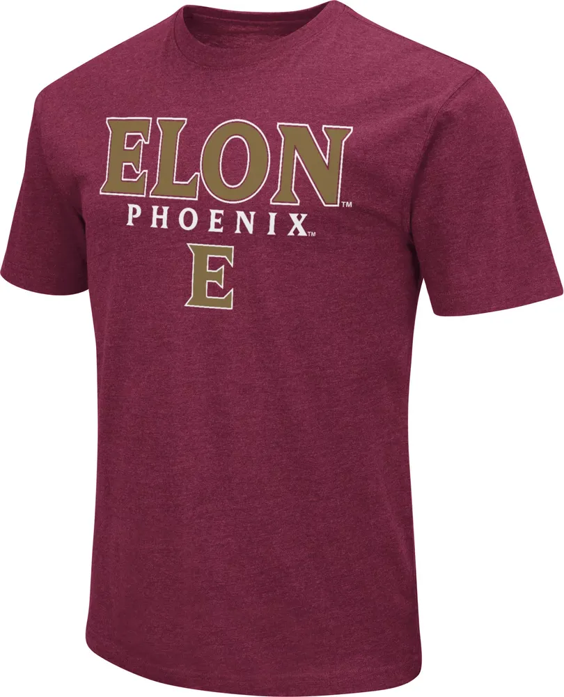 Colosseum Men's Elon Phoenix Maroon T-Shirt