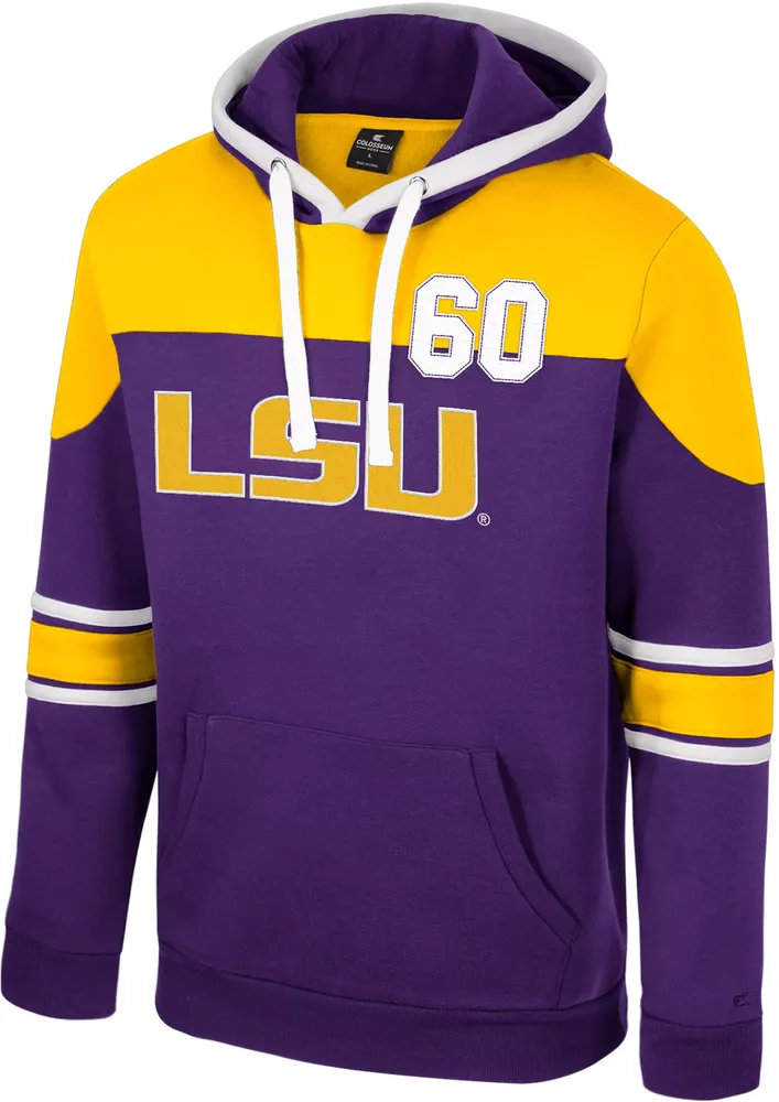 Colosseum Men's LSU Tigers Purple Future's Not Written Pullover Hoodie