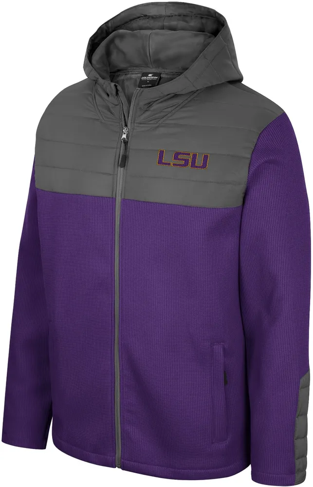 Colosseum Men's LSU Tigers Purple Storm Was Coming Full-Zip Jacket