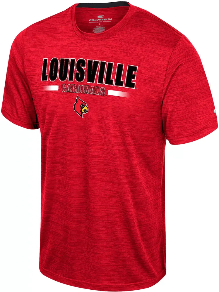 Colosseum Men's Louisville Cardinals Cardinal Red Wright T-Shirt