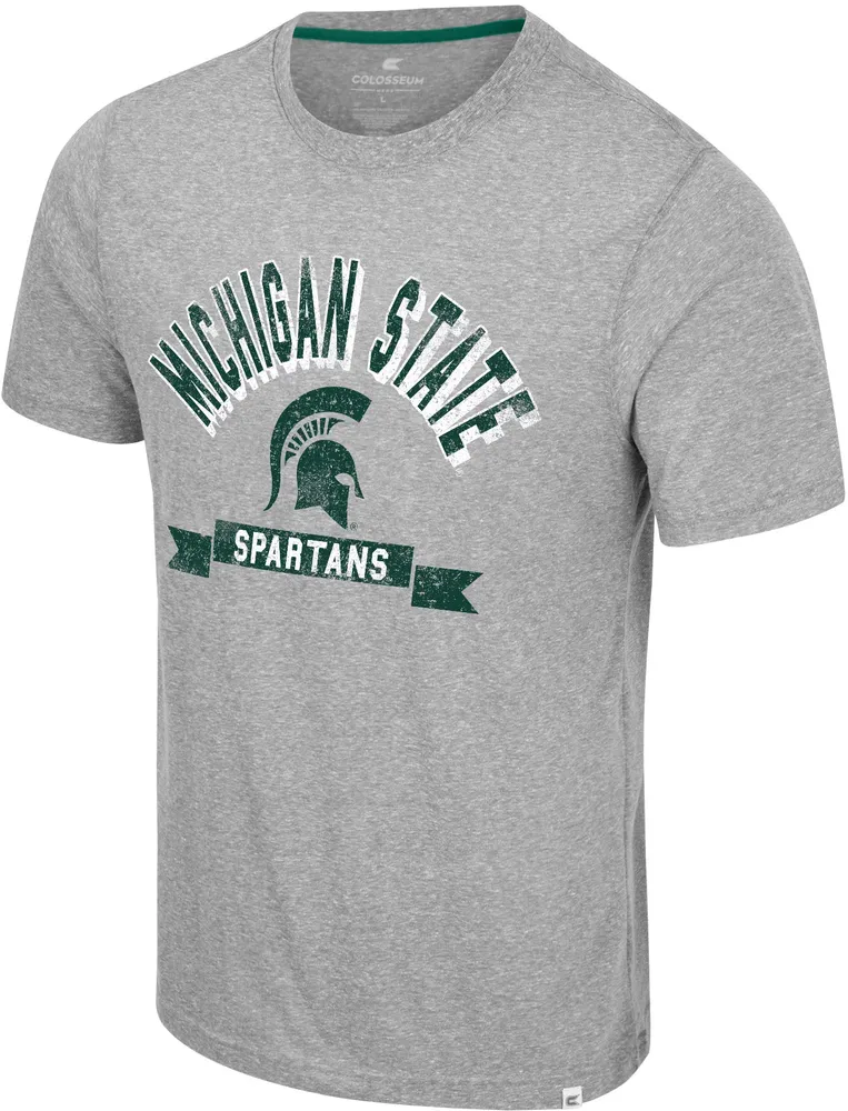 Colosseum Men's Michigan State Spartans Heather Grey Connor T-Shirt