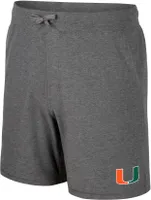 Colosseum Men's Miami Hurricanes Dark Grey Skynet Shorts