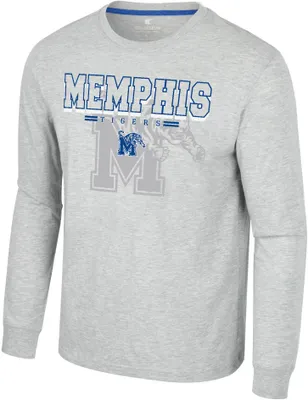 Colosseum Men's Memphis Tigers Heather Grey Hasta La Vista Long Sleeve T-Shirt