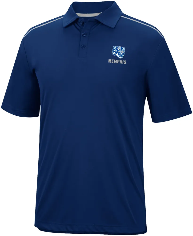 Colosseum Men's Memphis Tigers Blue Polo