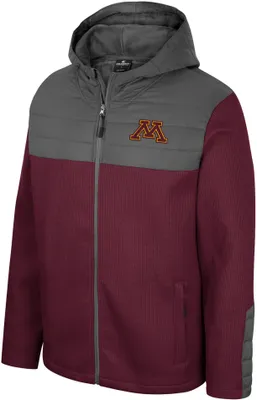 Colosseum Men's Minnesota Golden Gophers Maroon Storm Was Coming Full-Zip Jacket