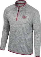 Colosseum Men's UMass Minutemen Heather Grey 1/4 Zip Pullover