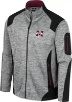 Colosseum Men's Mississippi State Bulldogs Grey Silberman Full-Zip Jacket