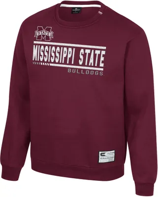 Colosseum Men's Mississippi State Bulldogs Maroon I'll Be Back Crewneck Sweatshirt