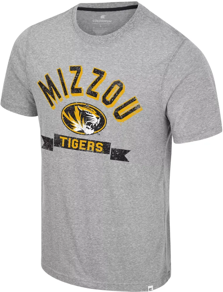 Colosseum Men's Missouri Tigers Heather Grey Connor T-Shirt