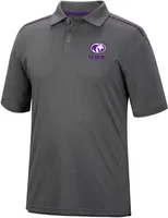 Colosseum Men's North Alabama  Lions Heather Charcoal Polo