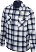 Colosseum Men's Notre Dame Fighting Irish Cream Plaid Silent Majesty Full-Snap Jacket