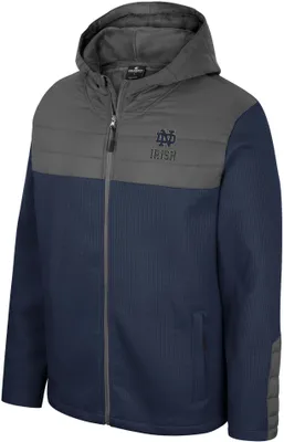 Colosseum Men's Notre Dame Fighting Irish Navy Storm Was Coming Full-Zip Jacket