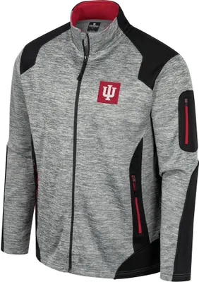 Colosseum Men's Indiana Hoosiers Grey Silberman Full-Zip Jacket