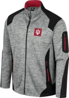 Colosseum Men's Indiana Hoosiers Grey Silberman Full-Zip Jacket