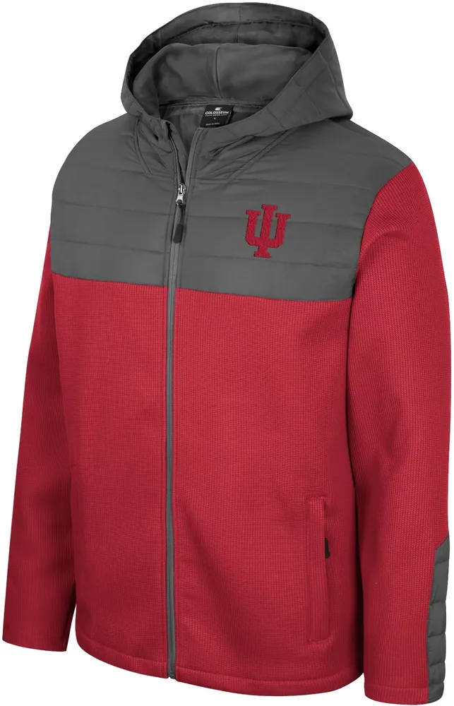 Colosseum Men's Indiana Hoosiers Crimson Storm Was Coming Full-Zip Jacket