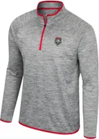 Colosseum Men's New Mexico Lobos Heather Grey 1/4 Zip Pullover