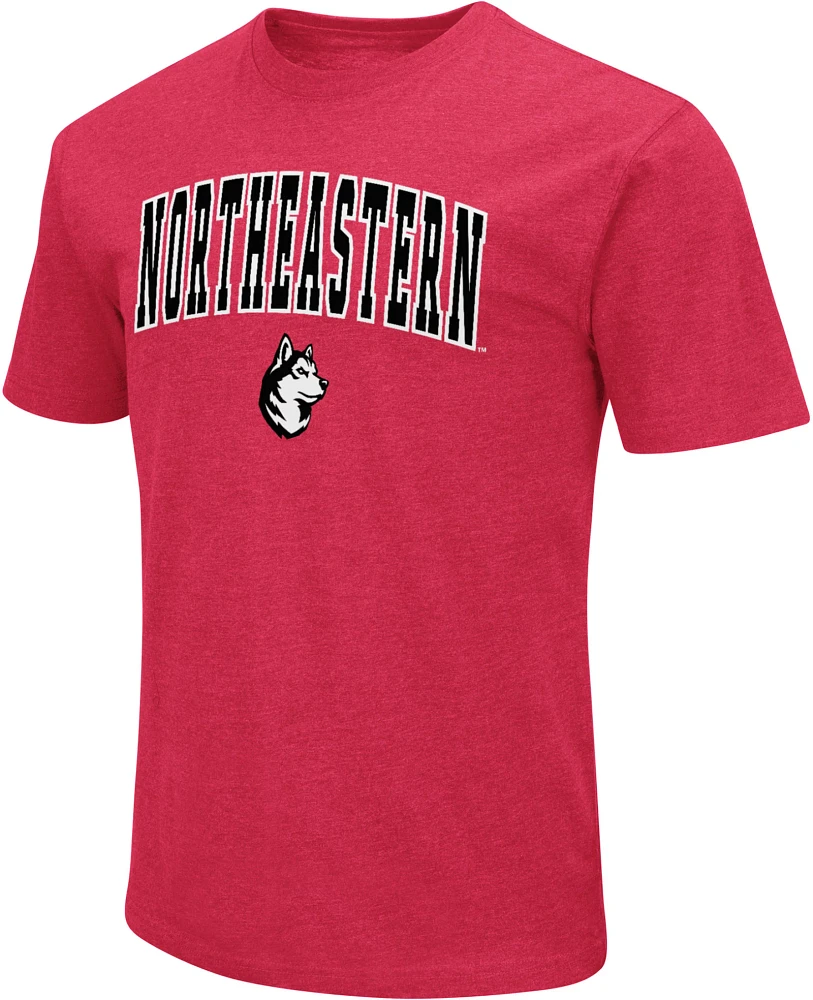 Colosseum Men's Northeastern Huskies Red Playbook T-Shirt