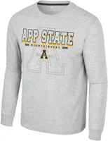 Colosseum Men's Appalachian State Mountaineers Heather Grey Hasta La Vista Long Sleeve T-Shirt