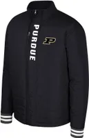 Colosseum Men's Purdue Boilermakers Black Never Stop Full-Zip Jacket