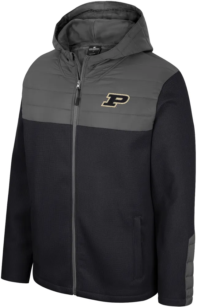 Colosseum Men's Purdue Boilermakers Black Storm Was Coming Full-Zip Jacket