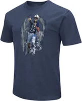 Colosseum Men's Penn State Nittany Lions Drew Allar #15 Blue Game Shot T-Shirt