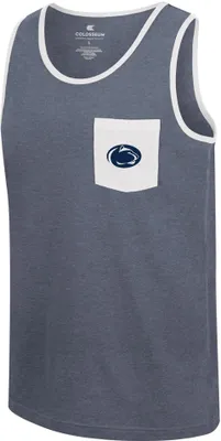 Colosseum Men's Penn State Nittany Lions Blue Rothenstein Pocket Tank Top