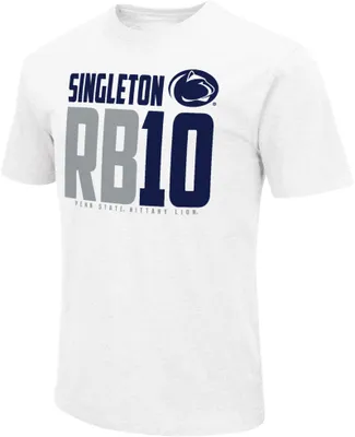 Colosseum Men's Penn State Nittany Lions Nick Singleton #10 White T-Shirt