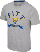 Colosseum Men's Pitt Panthers Heather Grey Connor T-Shirt