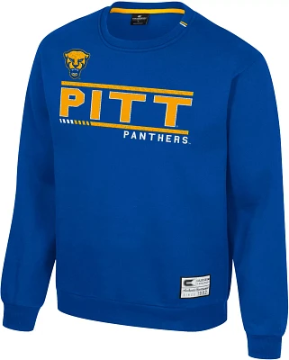 Colosseum Men's Pitt Panthers Blue I'll Be Back Crewneck Sweatshirt