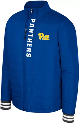 Colosseum Men's Pitt Panthers Blue Never Stop Full-Zip Jacket