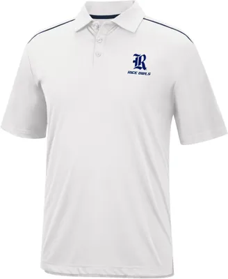 Colosseum Men's Rice Owls White Polo