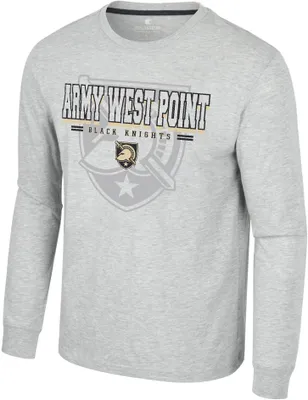 Colosseum Men's Army West Point Black Knights Heather Grey Hasta La Vista Long Sleeve T-Shirt