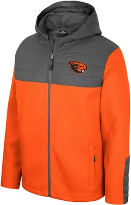 Colosseum Men's Oregon State Beavers Orange Storm Was Coming Full-Zip Jacket