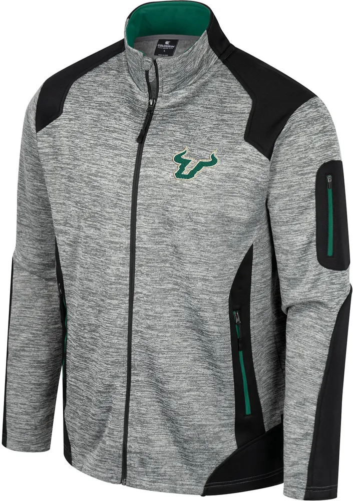 Colosseum Men's South Florida Bulls Grey Silberman Full-Zip Jacket