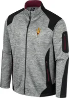 Colosseum Men's Arizona State Sun Devils Grey Silberman Full-Zip Jacket