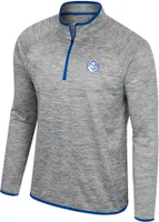 Colosseum Men's Saint Louis Billikens Heather Grey 1/4 Zip Pullover