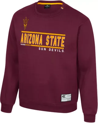 Colosseum Men's Arizona State Sun Devils Maroon I'll Be Back Crewneck Sweatshirt