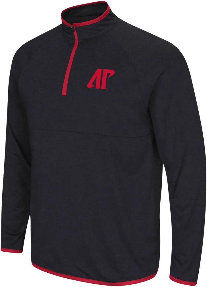 Colosseum Men's Austin Peay Governors Black 1/4 Zip Pullover