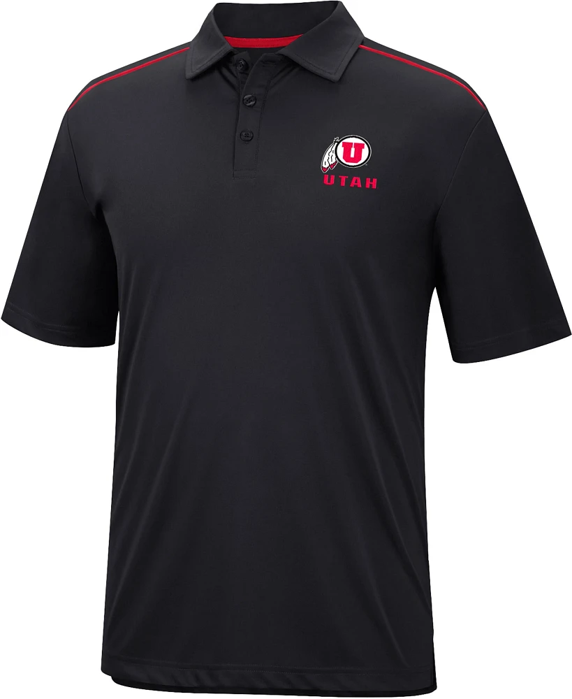 Colosseum Men's Utah Utes Black Polo