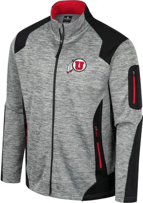 Colosseum Men's Utah Utes Grey Silberman Full-Zip Jacket