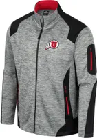 Colosseum Men's Utah Utes Grey Silberman Full-Zip Jacket