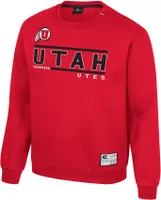 Colosseum Men's Utah Utes Crimson I'll Be Back Crewneck Sweatshirt