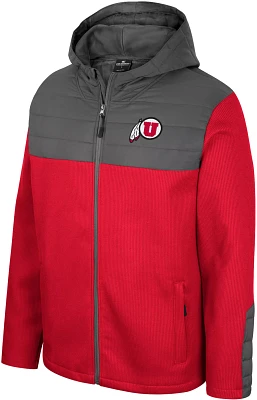 Colosseum Men's Utah Utes Crimson Storm Was Coming Full-Zip Jacket