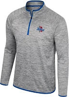 Colosseum Men's Tulsa Golden Hurricane Heather Grey 1/4 Zip Pullover