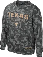 Colosseum Men's Texas Longhorns Camo Crewneck