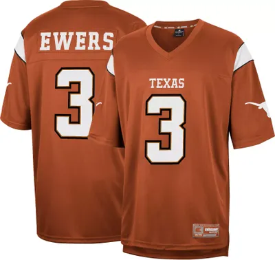 Colosseum Men's Texas Longhorns Quinn Ewers #3 Burnt Orange Replica Football Jersey