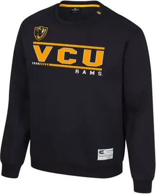 Colosseum Men's VCU Rams Black I'll Be Back Crewneck Sweatshirt