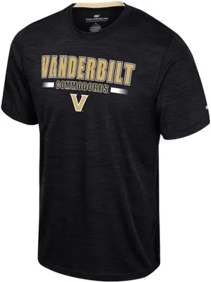 Colosseum Men's Vanderbilt Commodores Black Wright T-Shirt