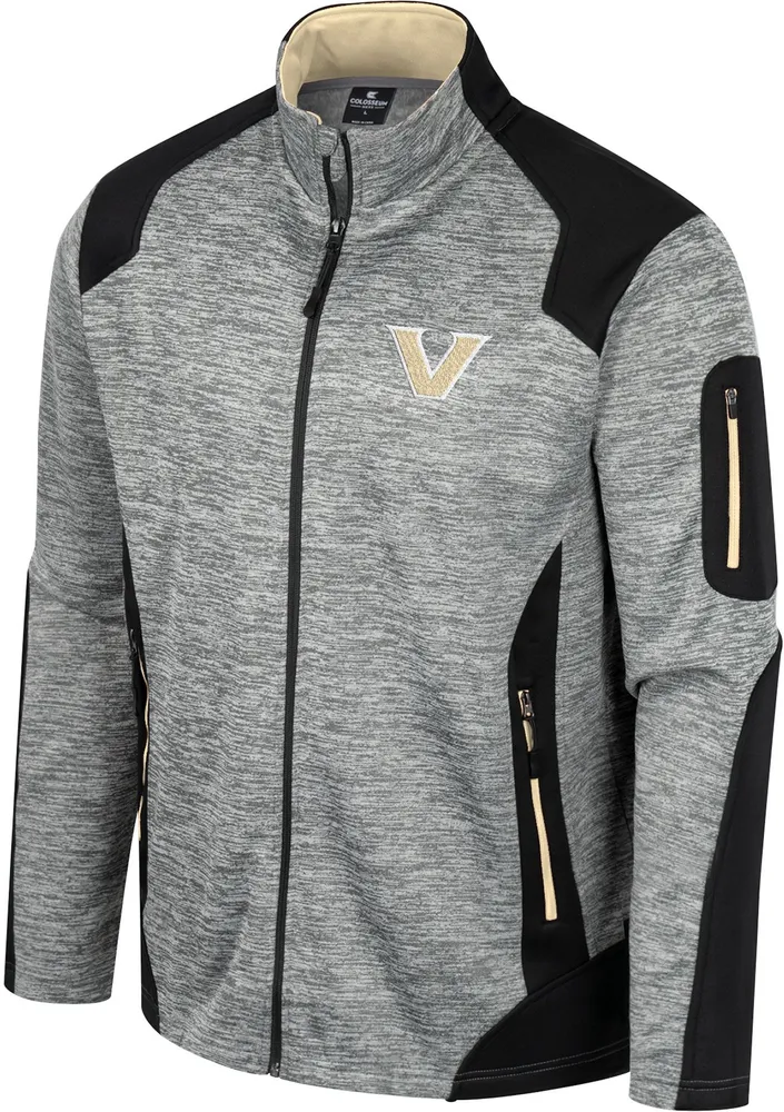 Colosseum Men's Vanderbilt Commodores Grey Silberman Full-Zip Jacket